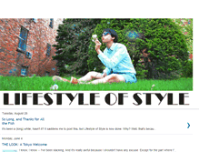 Tablet Screenshot of lifestyleofstyle.blogspot.com