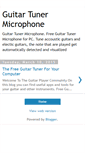 Mobile Screenshot of guitartunermicrophone.blogspot.com