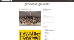 Desktop Screenshot of genevievegauckler.blogspot.com