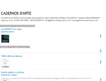 Tablet Screenshot of cadernosdarte.blogspot.com