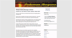 Desktop Screenshot of pedomanberguna.blogspot.com