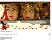 Tablet Screenshot of colleenaandqueenharish.blogspot.com