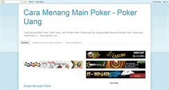 Desktop Screenshot of caramenangmainpoker.blogspot.com