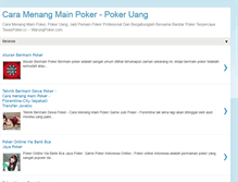 Tablet Screenshot of caramenangmainpoker.blogspot.com
