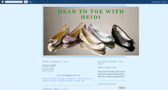 Desktop Screenshot of headtotoewithheidi.blogspot.com