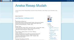 Desktop Screenshot of anekaresepmudah.blogspot.com