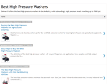 Tablet Screenshot of best-high-pressure-washers.blogspot.com