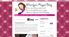 Desktop Screenshot of marilynsroyalblog.blogspot.com