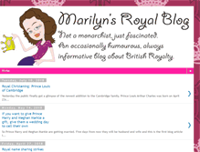 Tablet Screenshot of marilynsroyalblog.blogspot.com