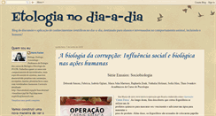 Desktop Screenshot of etologia-no-dia-a-dia.blogspot.com