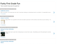 Tablet Screenshot of funkyfirstgradefun.blogspot.com