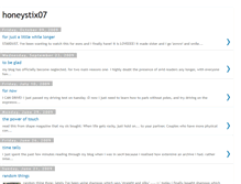 Tablet Screenshot of honeystix07.blogspot.com