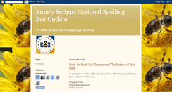 Desktop Screenshot of annespellingbee.blogspot.com