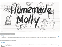 Tablet Screenshot of homemademolly.blogspot.com