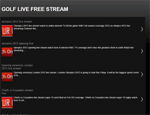 Tablet Screenshot of golflive-freestream.blogspot.com