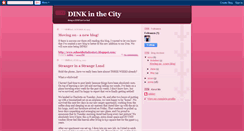 Desktop Screenshot of dinkinthecity.blogspot.com