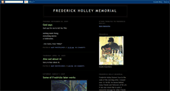 Desktop Screenshot of frederickholleymemorial.blogspot.com