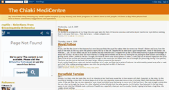 Desktop Screenshot of chiakimedicentre.blogspot.com