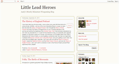 Desktop Screenshot of littleleadheroes.blogspot.com