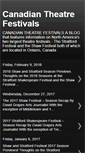 Mobile Screenshot of canadiantheatrefestivals.blogspot.com