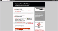Desktop Screenshot of businessactionforafrica.blogspot.com