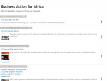 Tablet Screenshot of businessactionforafrica.blogspot.com