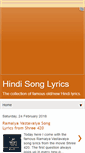 Mobile Screenshot of hindilyrics-hindisonglyrics.blogspot.com