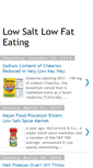 Mobile Screenshot of lowsaltlowfateating.blogspot.com