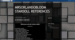 Desktop Screenshot of mrsorlandobloomstardollreferences.blogspot.com