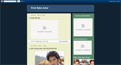 Desktop Screenshot of firstrateactor.blogspot.com