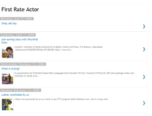 Tablet Screenshot of firstrateactor.blogspot.com