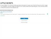 Tablet Screenshot of littlesecretshurtbig.blogspot.com