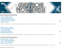 Tablet Screenshot of generazioneprotagonista.blogspot.com