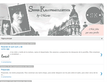 Tablet Screenshot of kalifragilisticosinsuper.blogspot.com