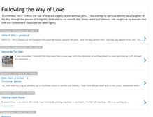 Tablet Screenshot of followingthewayoflove.blogspot.com