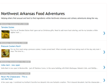 Tablet Screenshot of northwestarkansasfoodadventures.blogspot.com