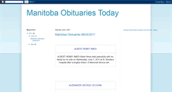 Desktop Screenshot of manitobaobits.blogspot.com
