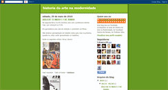 Desktop Screenshot of historiadaartenamodernidade.blogspot.com