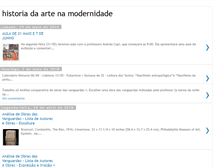 Tablet Screenshot of historiadaartenamodernidade.blogspot.com