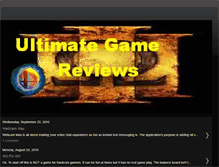 Tablet Screenshot of gameultimatereviews.blogspot.com