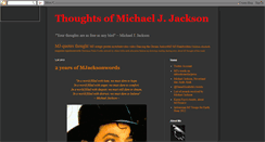 Desktop Screenshot of mjacksonwords.blogspot.com