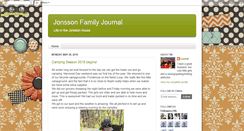 Desktop Screenshot of jonssonfamilyjournal.blogspot.com