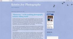 Desktop Screenshot of kristinjoyphotography.blogspot.com