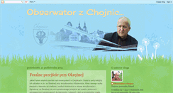 Desktop Screenshot of obserwatorzchojnic.blogspot.com