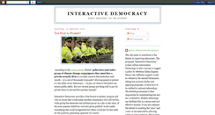 Desktop Screenshot of interactivedemocracy.blogspot.com