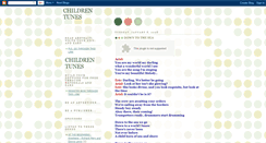 Desktop Screenshot of childrentunes.blogspot.com