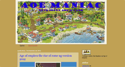 Desktop Screenshot of aoe-maniac.blogspot.com