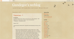 Desktop Screenshot of gundegee.blogspot.com