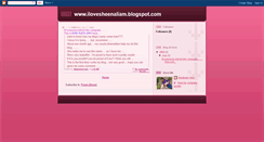 Desktop Screenshot of ilovesheena.blogspot.com