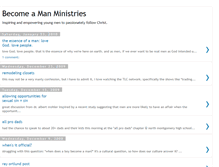 Tablet Screenshot of becomeamanministries.blogspot.com